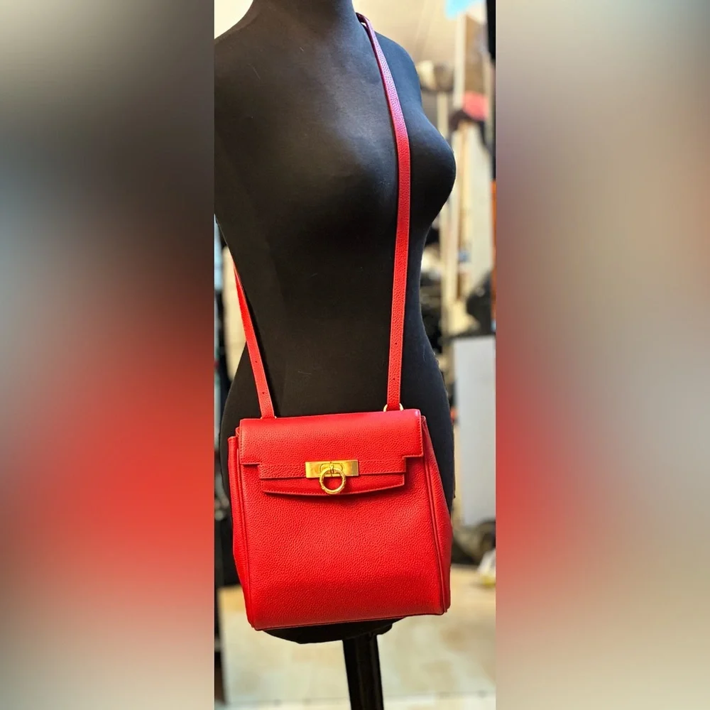 Parisa Wang Red Leather convertible bag